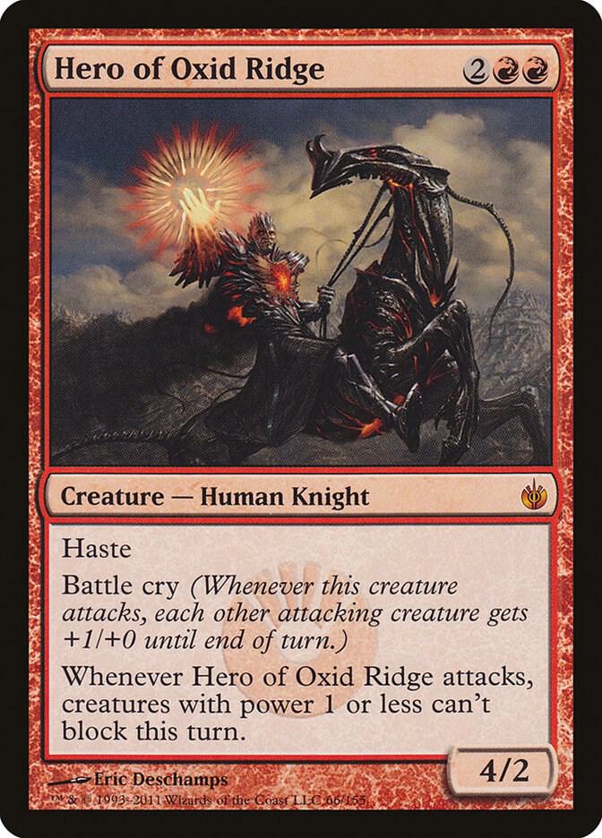 Hero of Oxid Ridge 66 card from Mirrodin Besieged