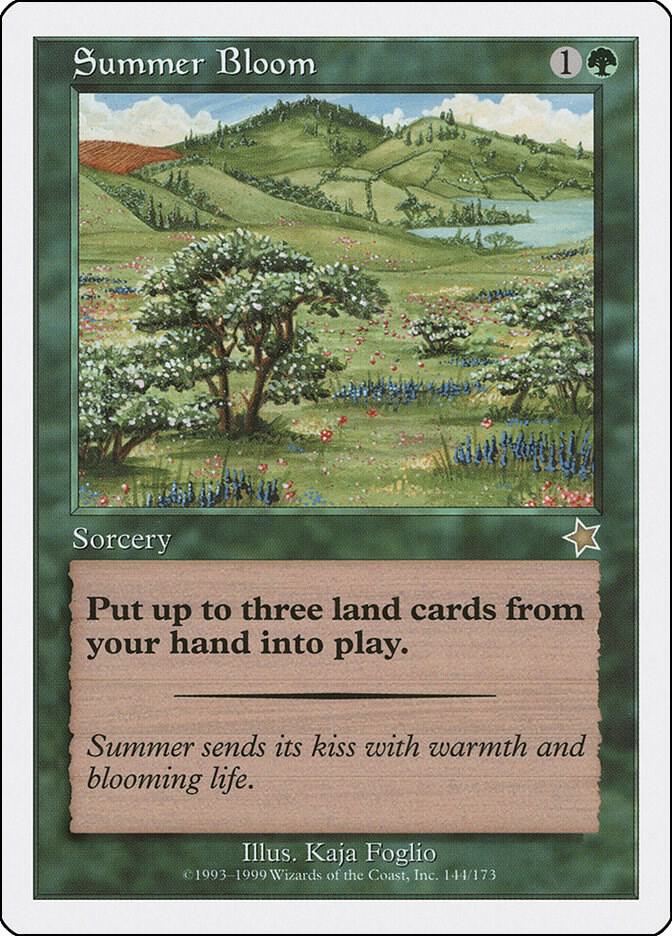 Summer Bloom 144 card from Starter 1999