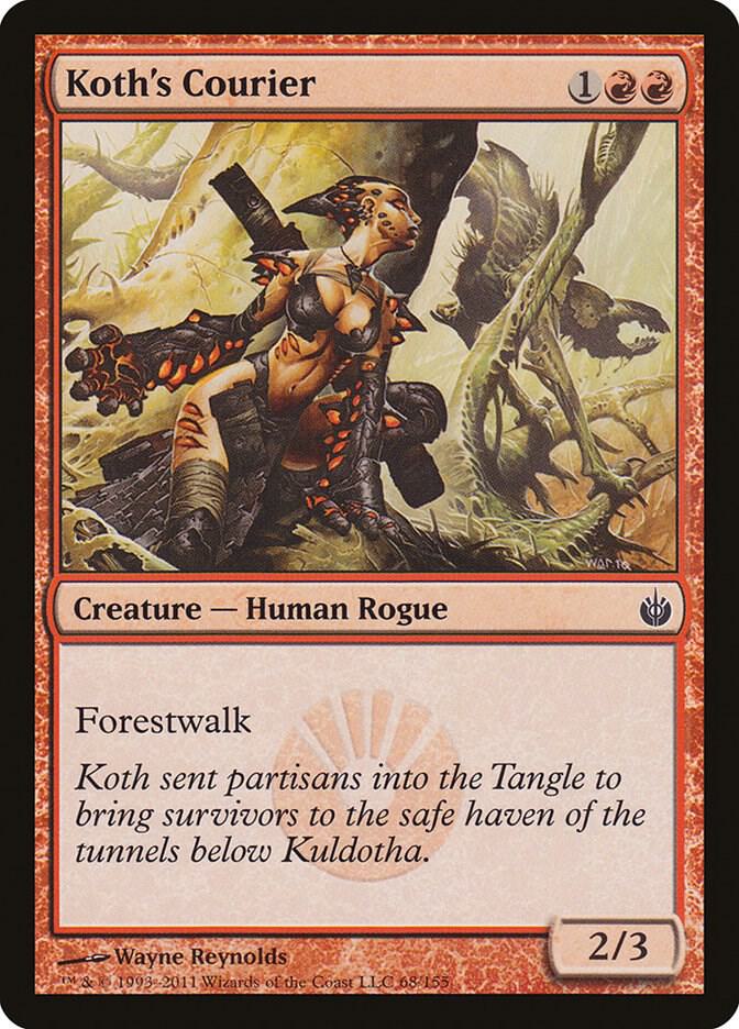 Koth's Courier 68 card from Mirrodin Besieged