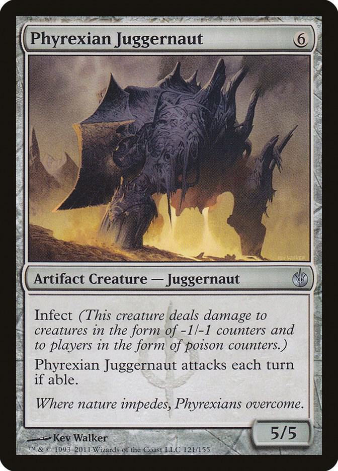 Phyrexian Juggernaut 121 card from Mirrodin Besieged