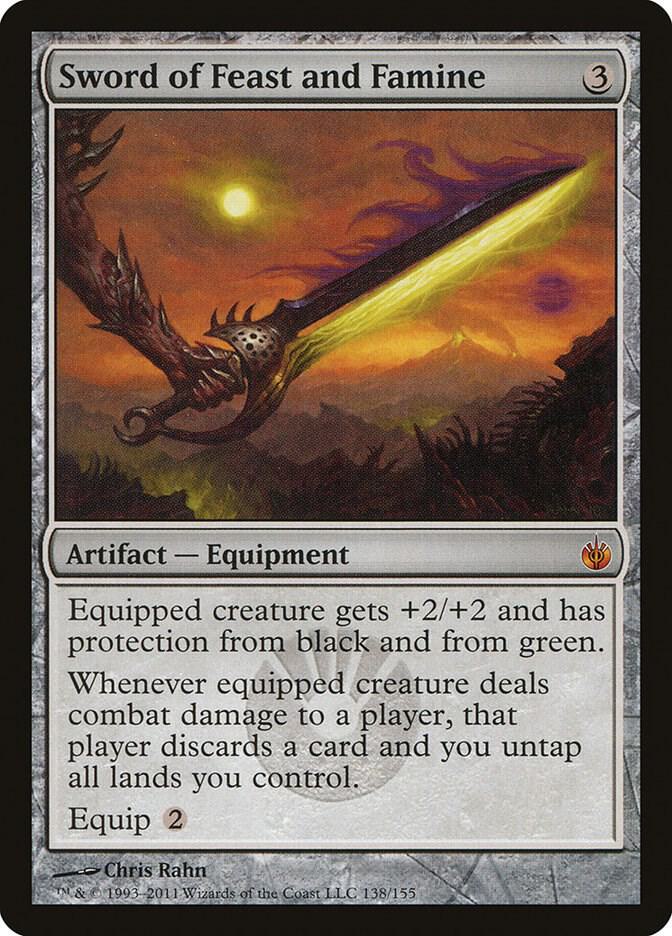 Sword of Feast and Famine 138 card from Mirrodin Besieged