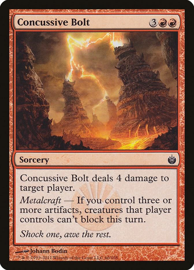 Concussive Bolt 60 card from Mirrodin Besieged