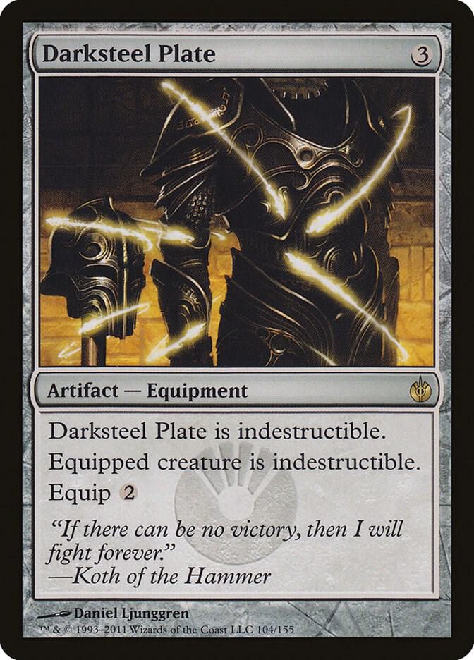 Darksteel Plate 104 card from Mirrodin Besieged