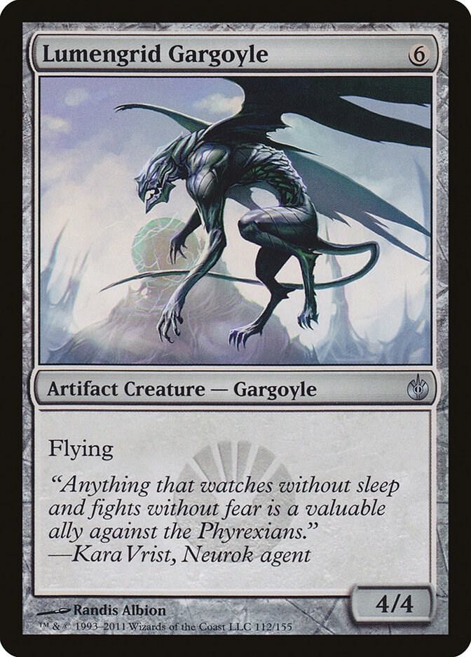 Lumengrid Gargoyle 112 card from Mirrodin Besieged