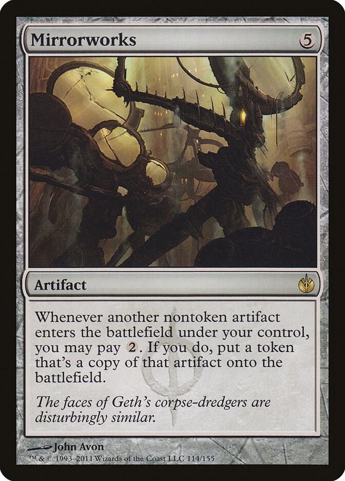 Mirrorworks 114 card from Mirrodin Besieged