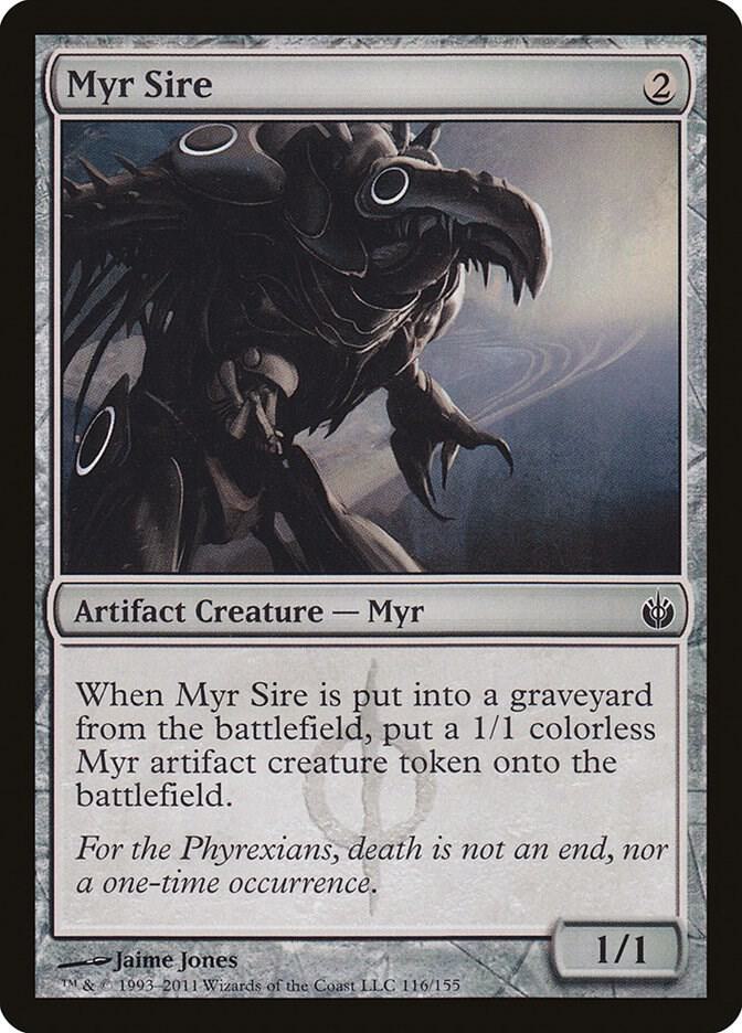 Myr Sire 116 card from Mirrodin Besieged