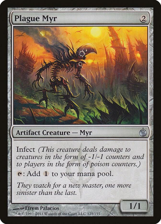 Plague Myr 125 card from Mirrodin Besieged