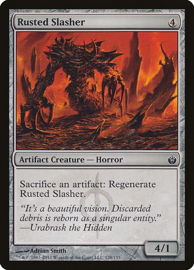Rusted Slasher 128 card from Mirrodin Besieged