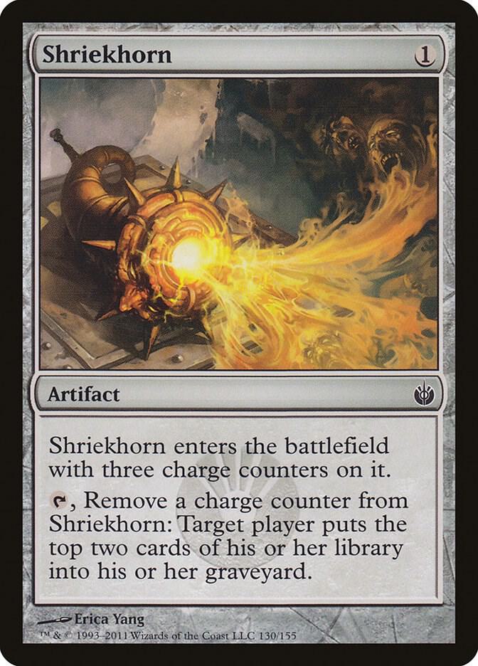 Shriekhorn 130 card from Mirrodin Besieged