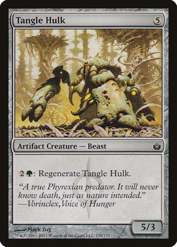 Tangle Hulk 139 card from Mirrodin Besieged