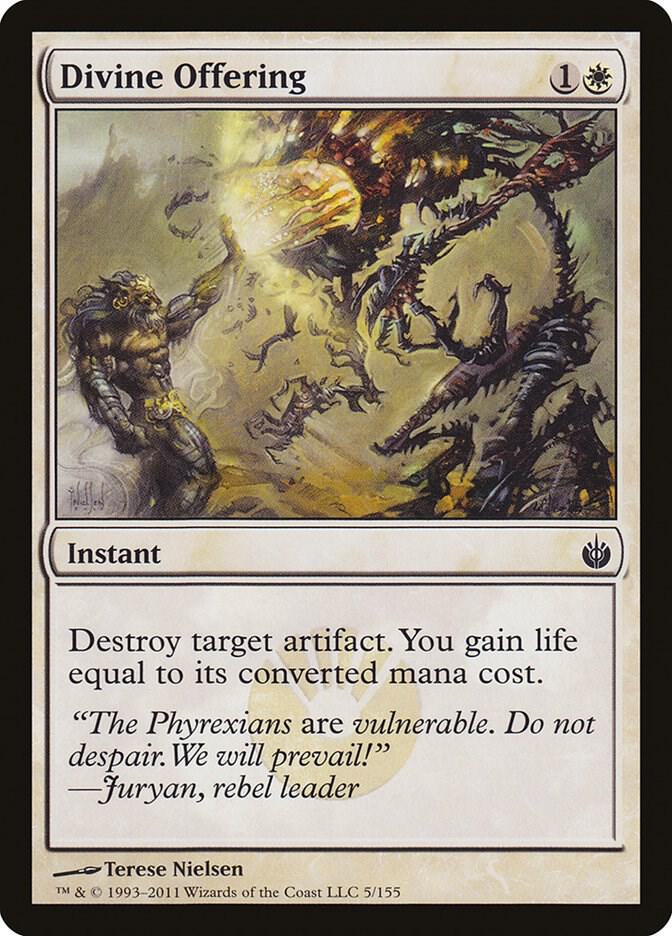 Divine Offering 5 card from Mirrodin Besieged