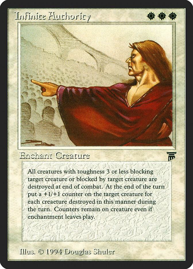 Infinite Authority card from Legends