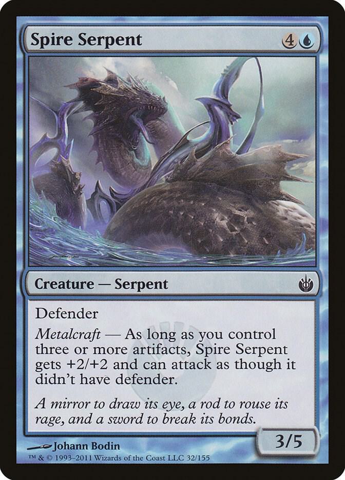 Spire Serpent 32 card from Mirrodin Besieged