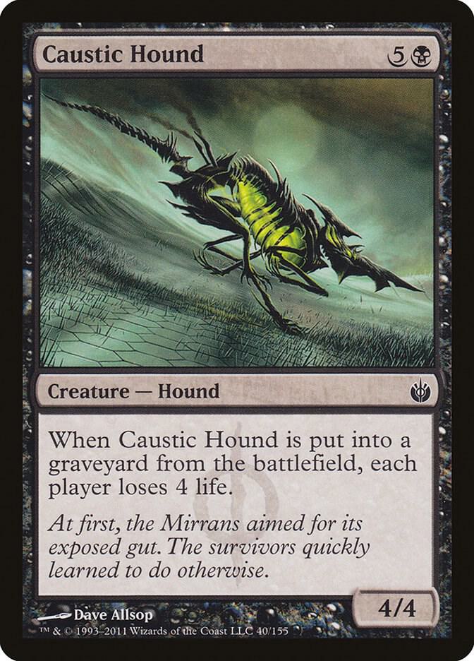 Caustic Hound 40 card from Mirrodin Besieged