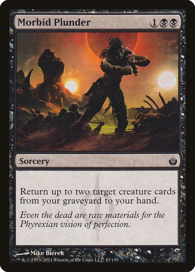Morbid Plunder 47 card from Mirrodin Besieged