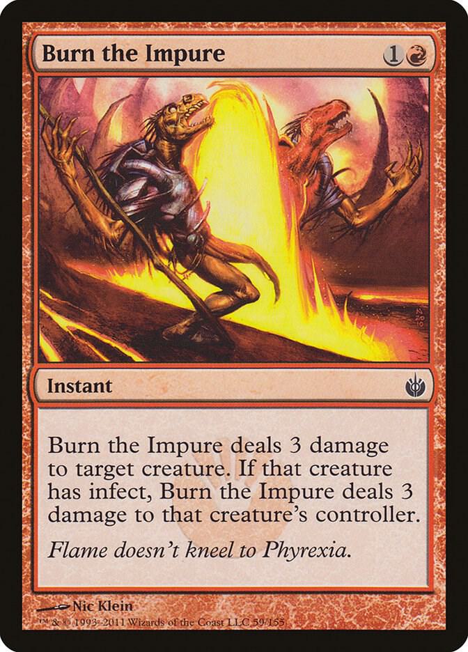 Burn the Impure 59 card from Mirrodin Besieged