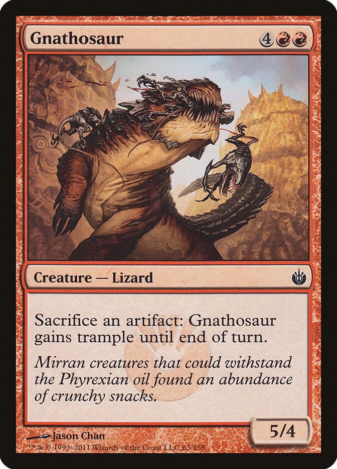 Gnathosaur 63 card from Mirrodin Besieged