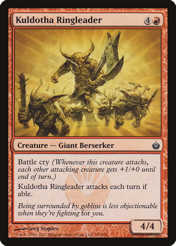 Kuldotha Ringleader 70 card from Mirrodin Besieged