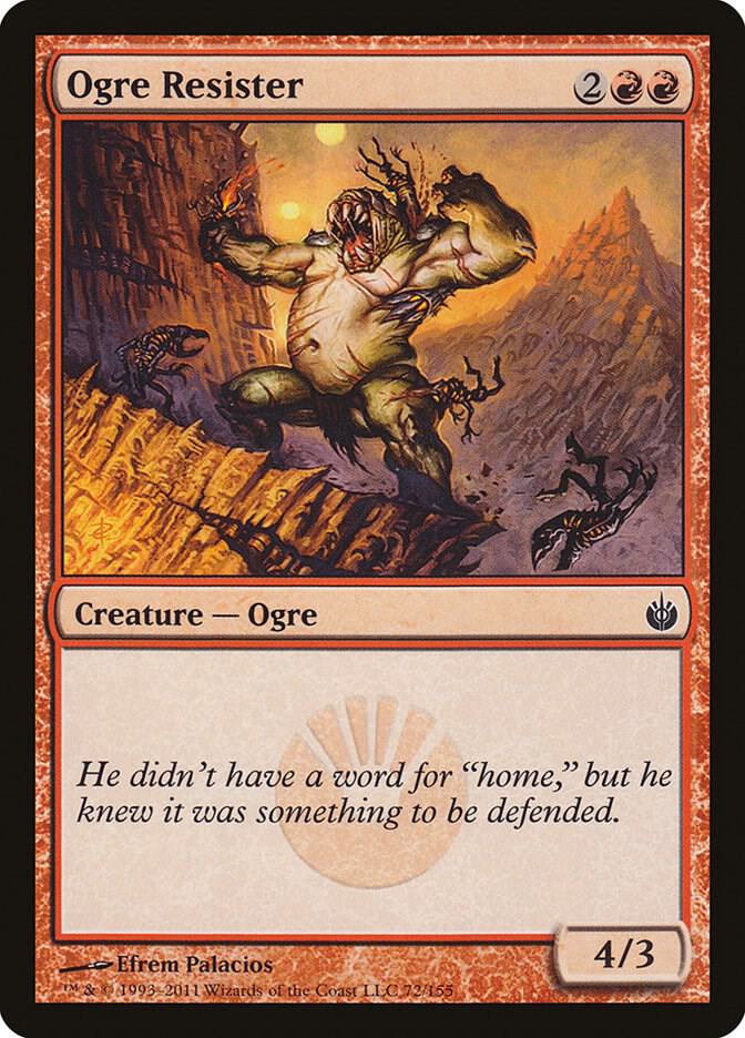 Ogre Resister 72 card from Mirrodin Besieged