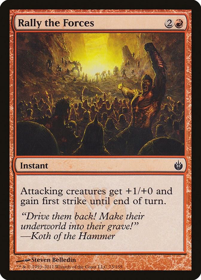 Rally the Forces 73 card from Mirrodin Besieged
