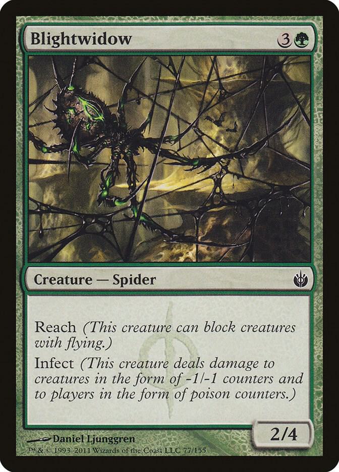 Blightwidow 77 card from Mirrodin Besieged