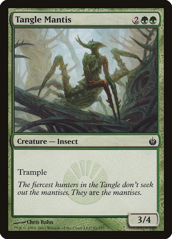 Tangle Mantis 91 card from Mirrodin Besieged