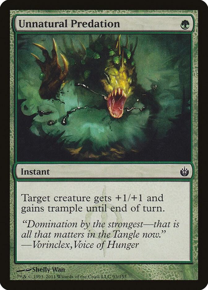 Unnatural Predation 93 card from Mirrodin Besieged