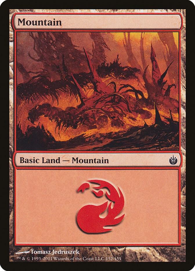 Mountain 152 card from Mirrodin Besieged