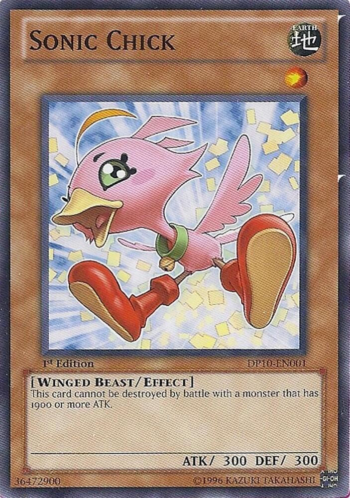 Sonic Chick DP10-EN001 card from Duelist Pack 10: Yusei 3
