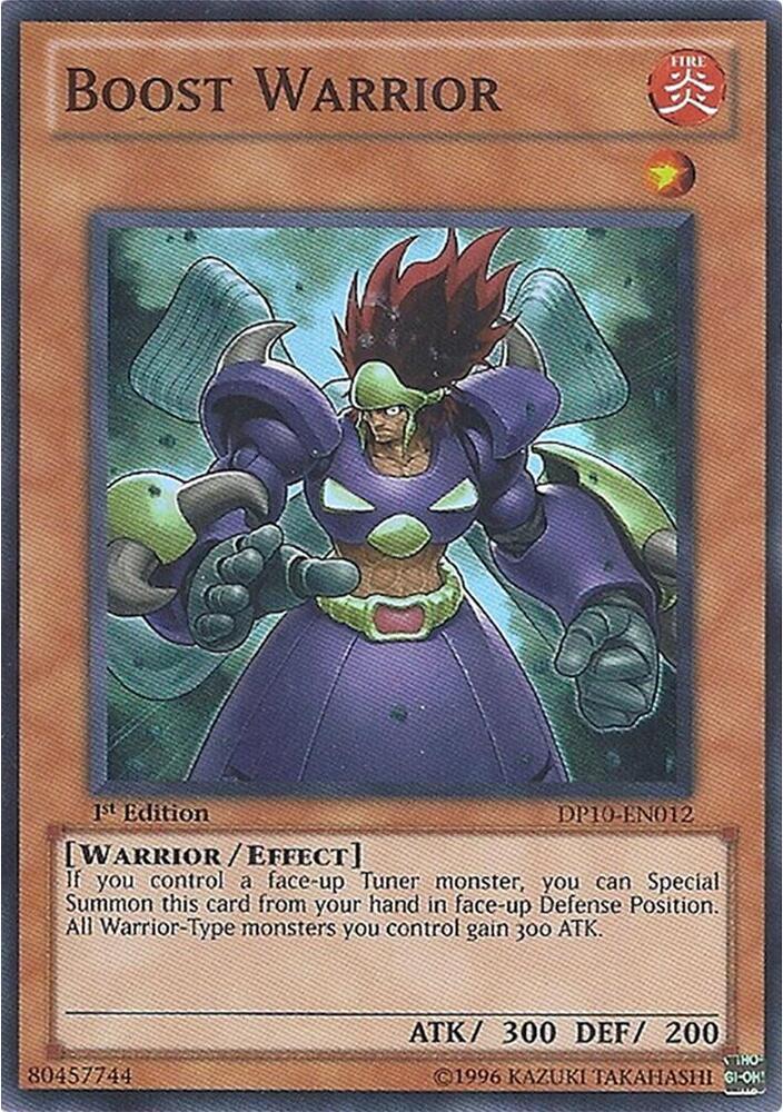 Boost Warrior DP10-EN012 card from Duelist Pack 10: Yusei 3