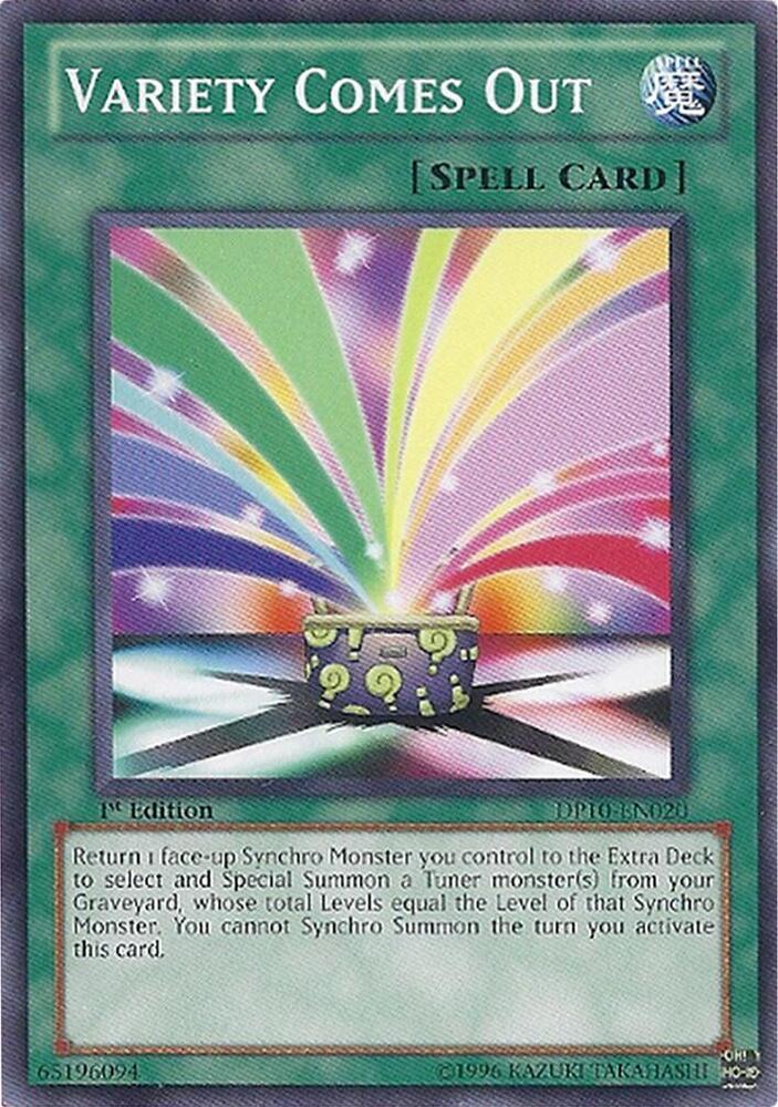 Variety Comes Out DP10-EN020 card from Duelist Pack 10: Yusei 3