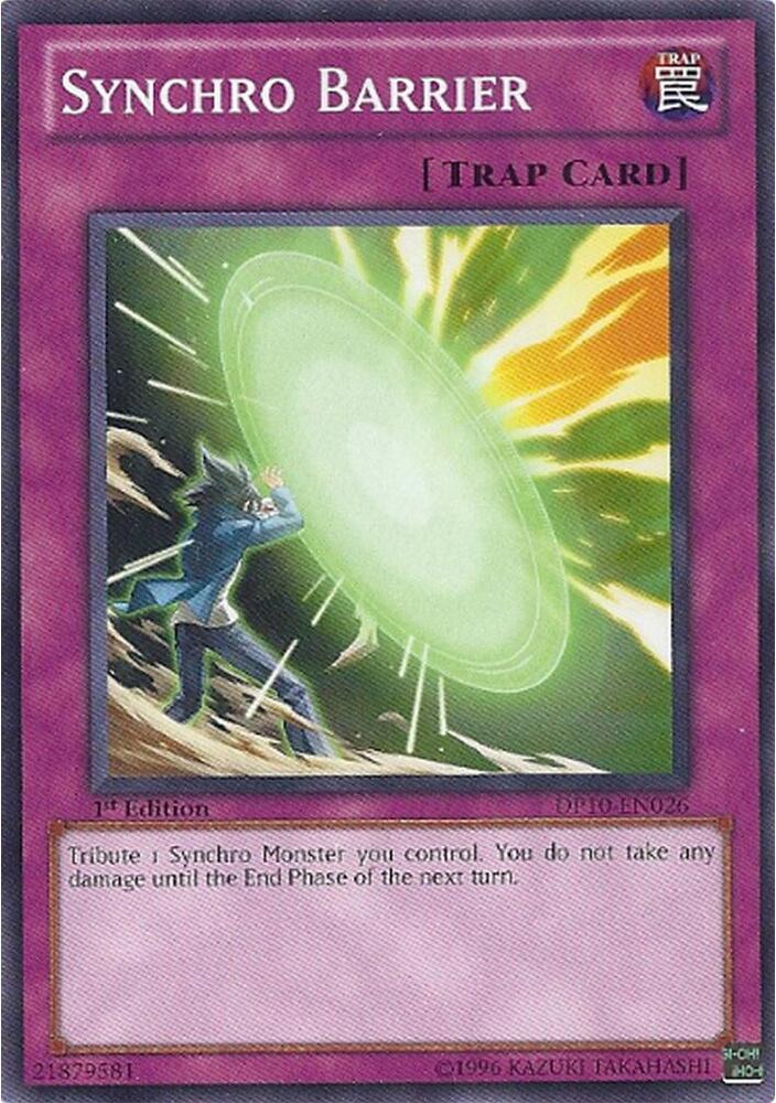 Synchro Barrier DP10-EN026 card from Duelist Pack 10: Yusei 3