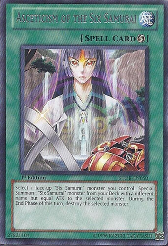 Asceticism of the Six Samurai STOR-EN050 card from Storm of Ragnarok