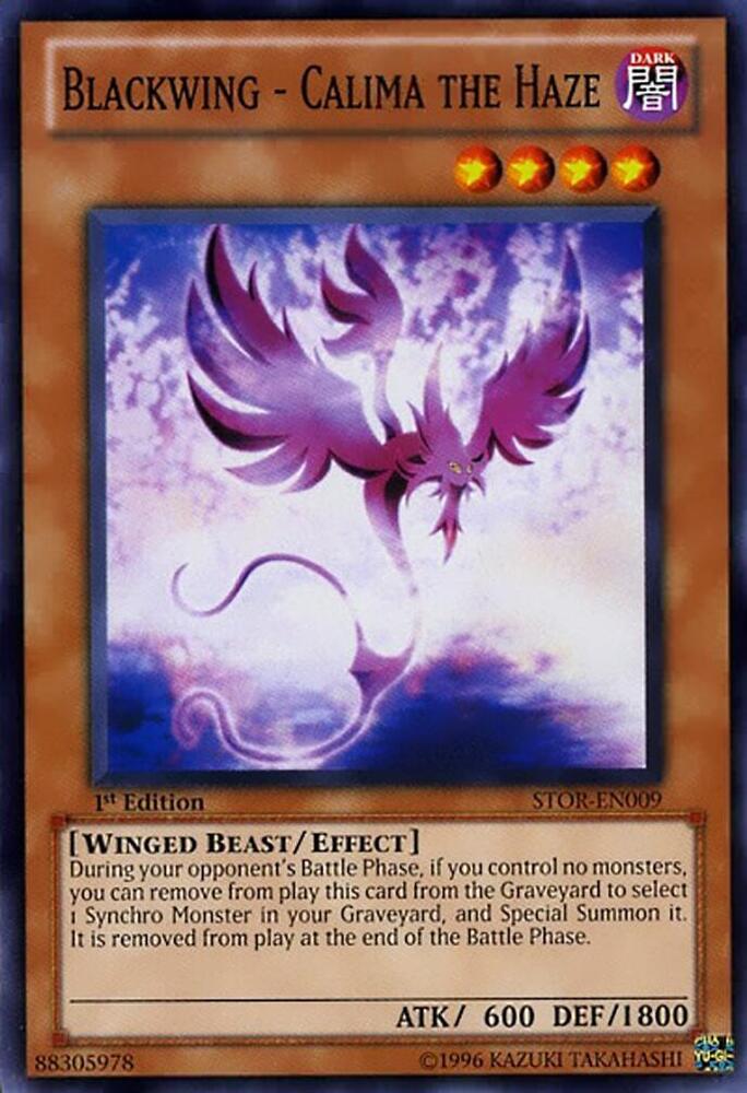 Blackwing - Calima the Haze STOR-EN009 card from Storm of Ragnarok