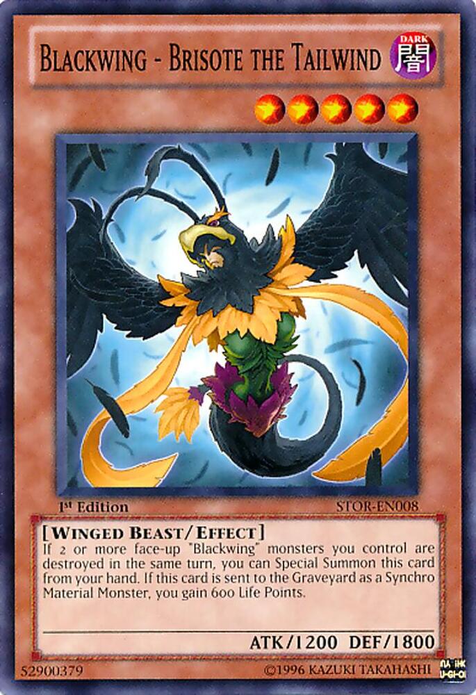 Blackwing - Brisote the Tailwind STOR-EN008 card from Storm of Ragnarok
