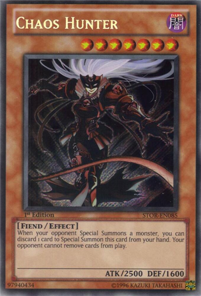 Chaos Hunter STOR-EN085 card from Storm of Ragnarok