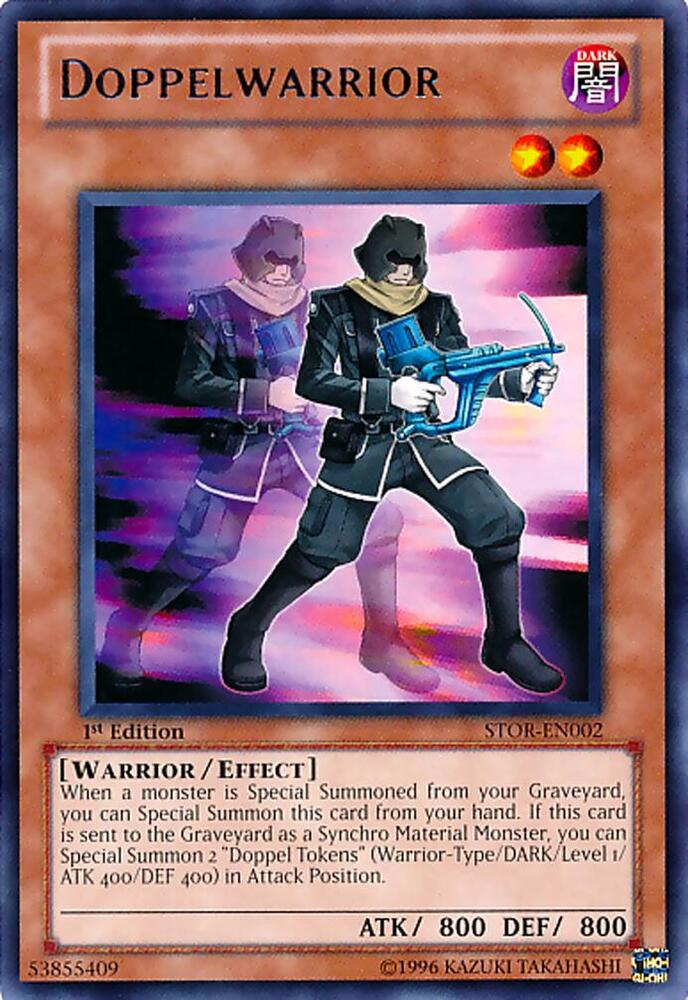 Doppelwarrior STOR-EN002 card from Storm of Ragnarok