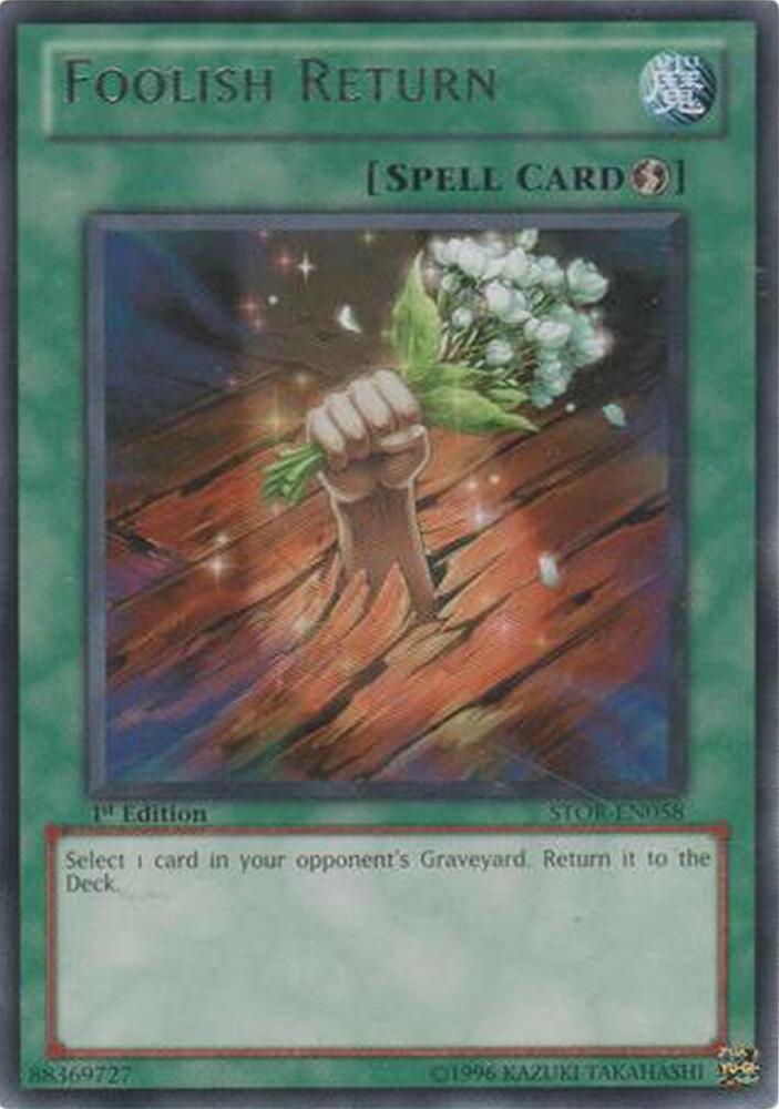 Foolish Return STOR-EN058 card from Storm of Ragnarok