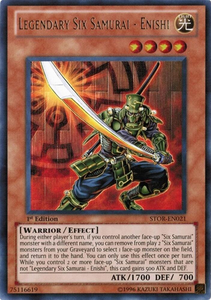 Legendary Six Samurai - Enishi STOR-EN021 card from Storm of Ragnarok