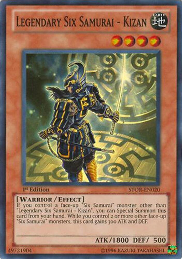 Legendary Six Samurai - Kizan STOR-EN020 card from Storm of Ragnarok