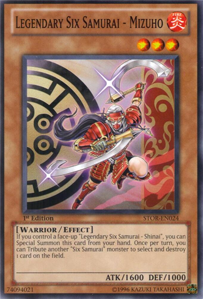 Legendary Six Samurai - Mizuho STOR-EN024 card from Storm of Ragnarok