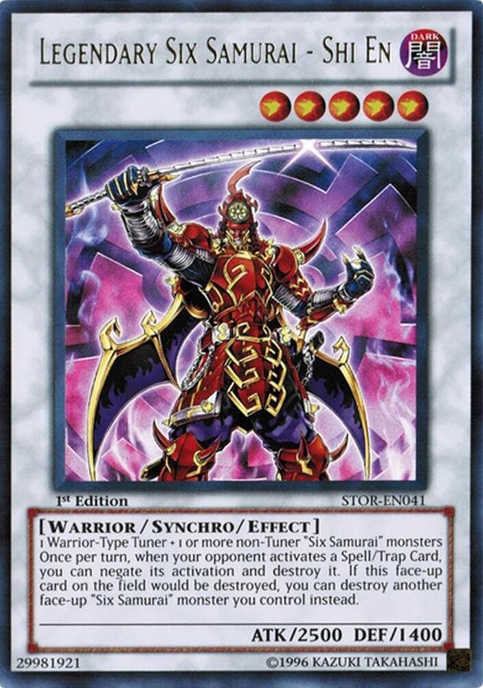 Legendary Six Samurai - Shi En STOR-EN041 card from Storm of Ragnarok