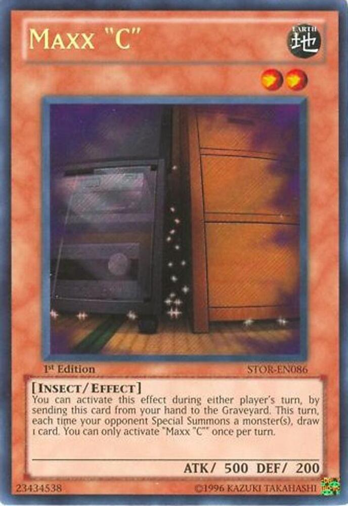 Maxx "C" STOR-EN086 card from Storm of Ragnarok