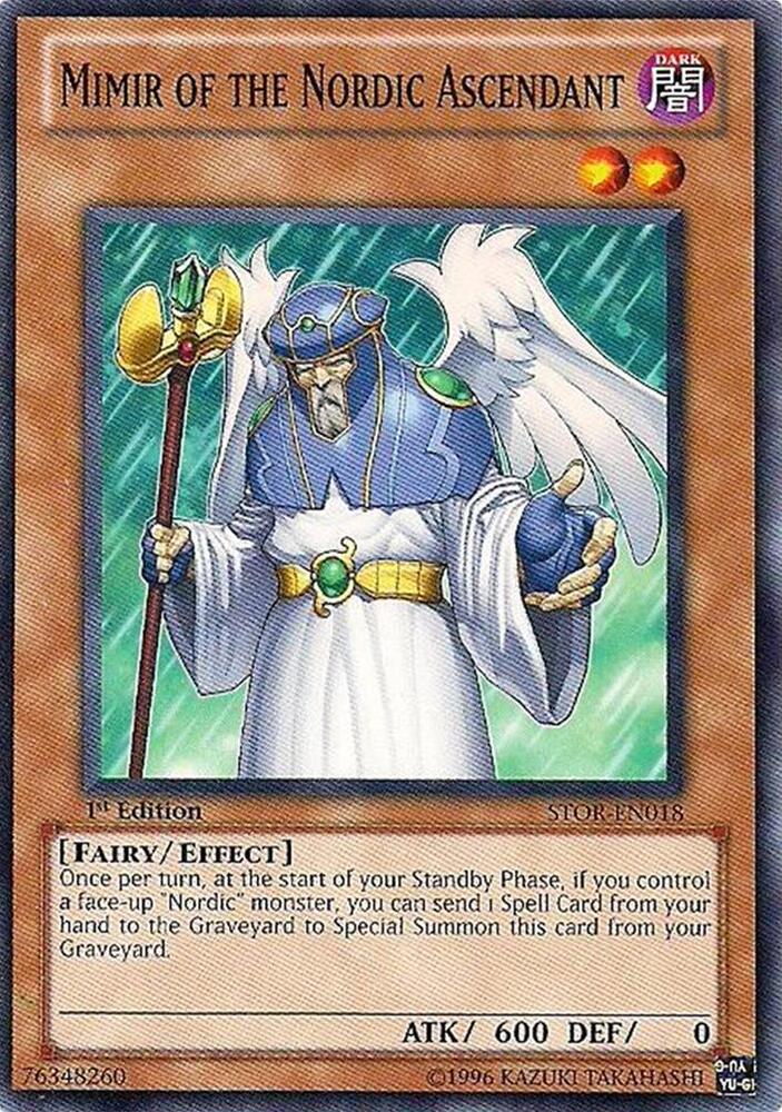 Mimir of the Nordic Ascendant STOR-EN018 card from Storm of Ragnarok