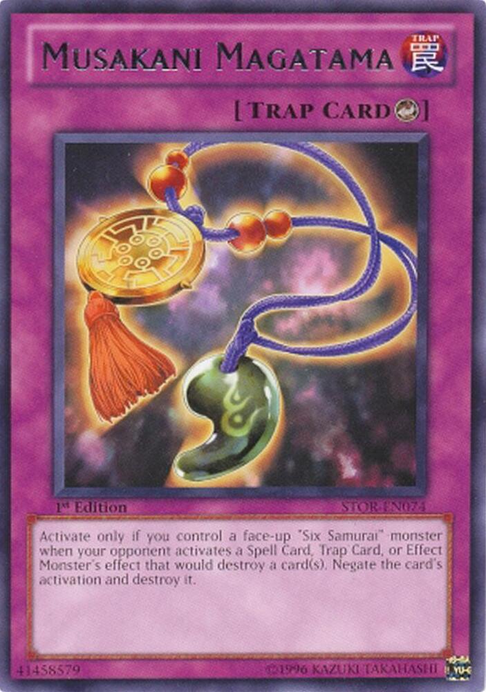 Musakani Magatama STOR-EN074 card from Storm of Ragnarok