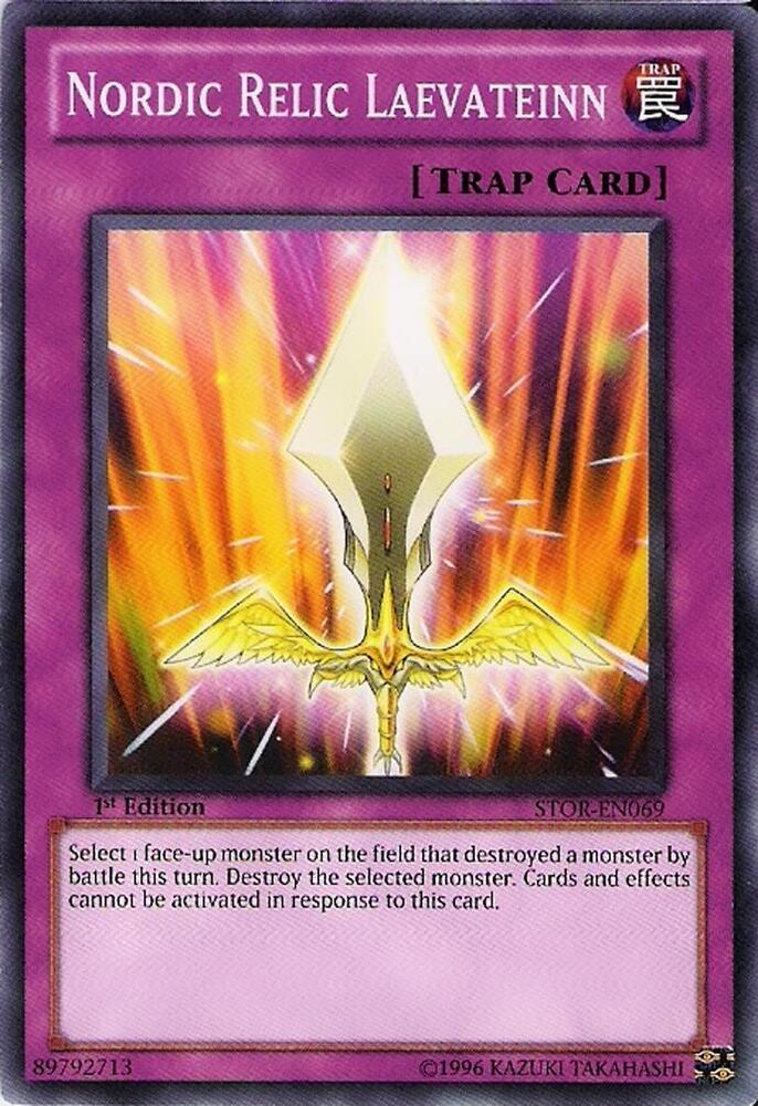 Nordic Relic Laevateinn STOR-EN069 card from Storm of Ragnarok