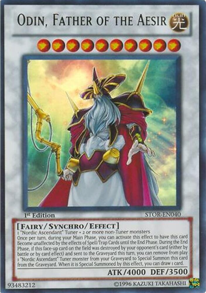 Odin, Father of the Aesir STOR-EN040 card from Storm of Ragnarok
