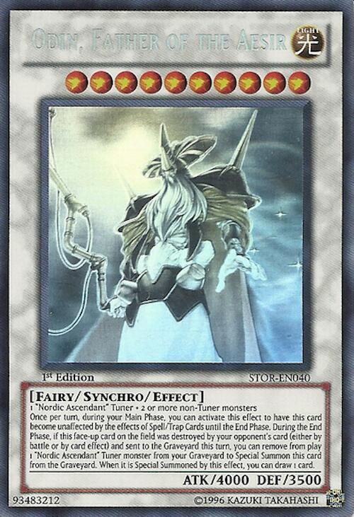 Odin, Father of the Aesir (Ghost Rare) STOR-EN040 card from Storm of Ragnarok