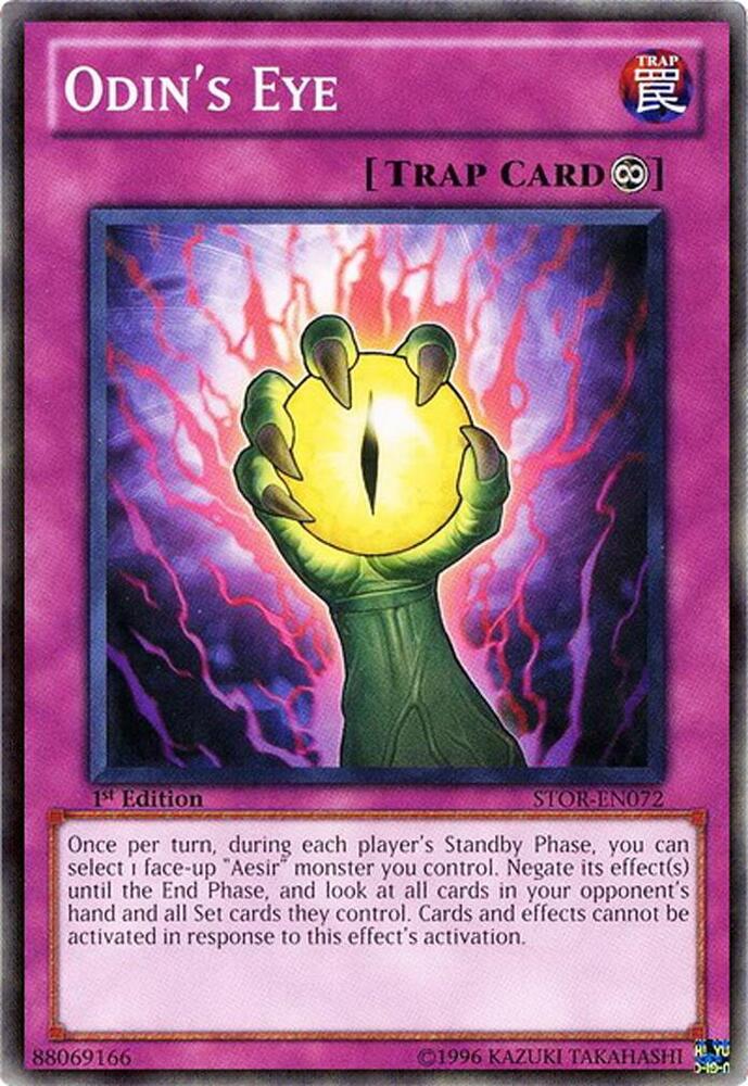Odin's Eye STOR-EN072 card from Storm of Ragnarok