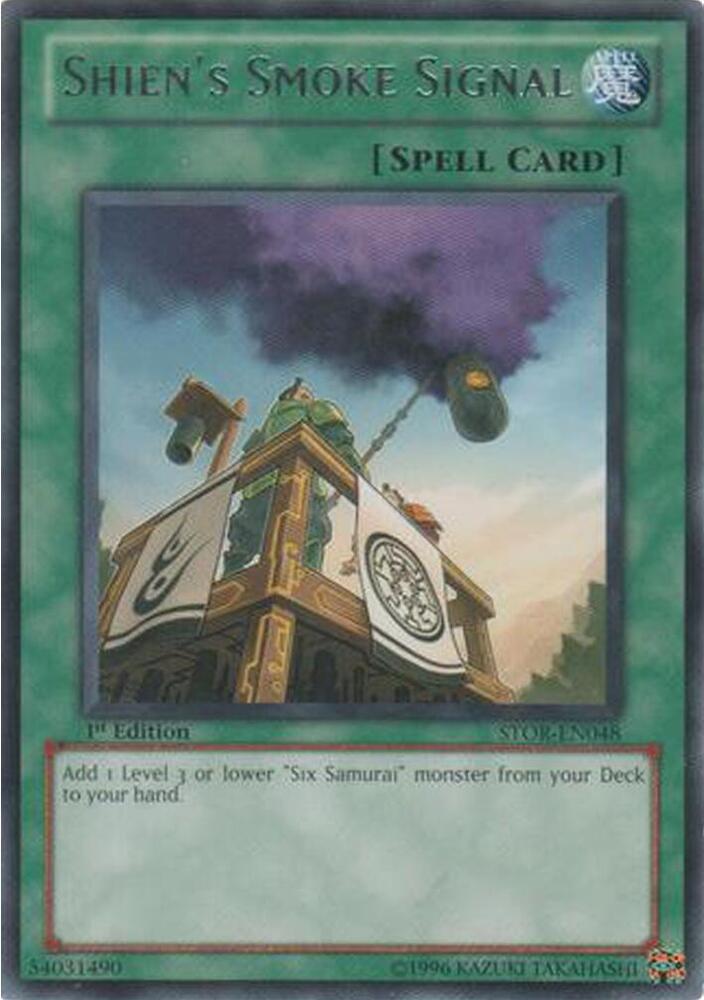 Shien's Smoke Signal STOR-EN048 card from Storm of Ragnarok